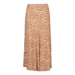 Printed Viscose Bias Midi Skirt