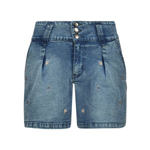 Heart Belted Denim Shorts