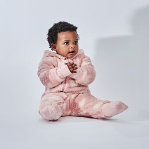 Baby Heart Printed Fleece Onesie