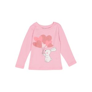 Younger Girl Bunny Print Tee