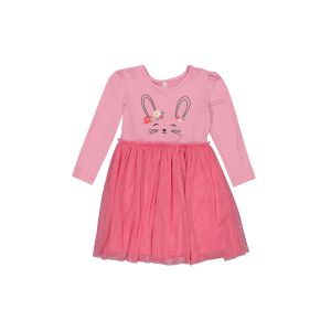 Younger Girl Bunny Mesh Dress