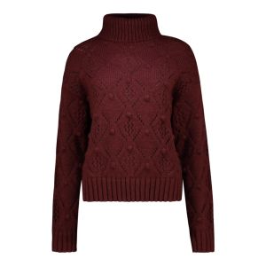 Pattern Textured Crop Sweater