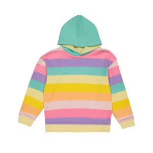 Older Girl Stripe Print Hoodie
