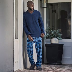 Mens Henley Pajama Set