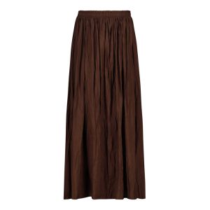 Plain Crushed Maxi Skirt