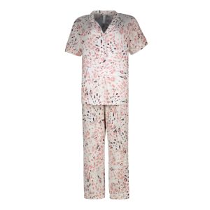 Printed Button Down Pajama Set