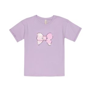 Older Girl Bow Sequin Tee