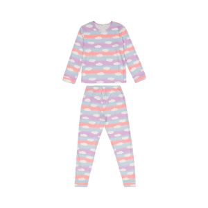 Younger Girl Velour Cloud Pajama Set