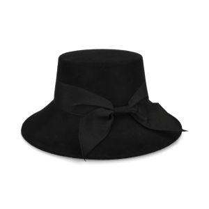 Real Bow Cloche Hat