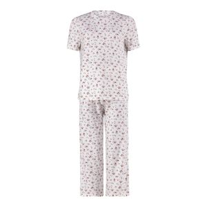 Real Printed Cropped Pajama Set