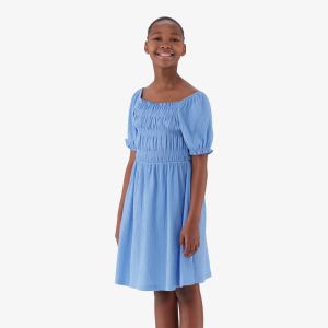 Older Girl Puff Sleeve Dress