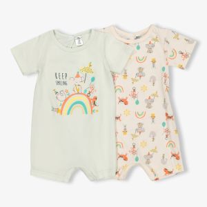 Baby Printed Romper 2pk