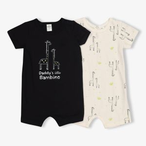 Baby Printed Romper 2pk
