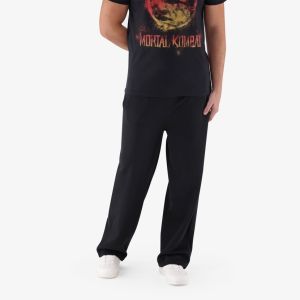 Mens Wide Leg Fleece Pants
