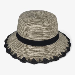Real Cloche Weave Strap Hat