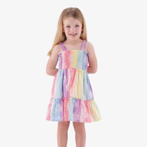 Younger Girl Protea Rainbow Dress