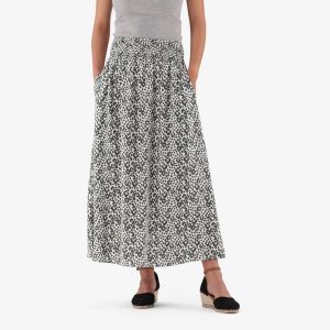 Real Shirred Maxi Skirt