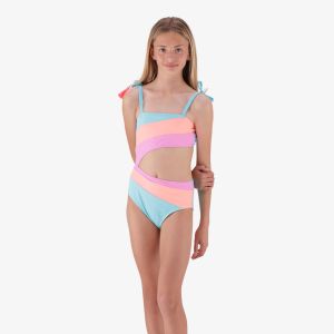 Older Girl Colour Block Swimsuit