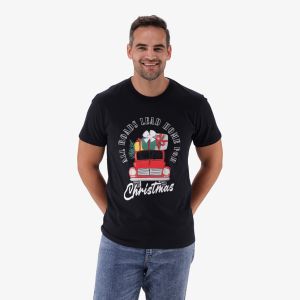 Mens  Christmas Printed Tee