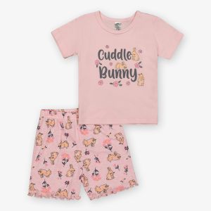 Baby Girls Hoping Bunny Pajama Set