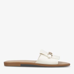 Real Tassle Mule Sandal