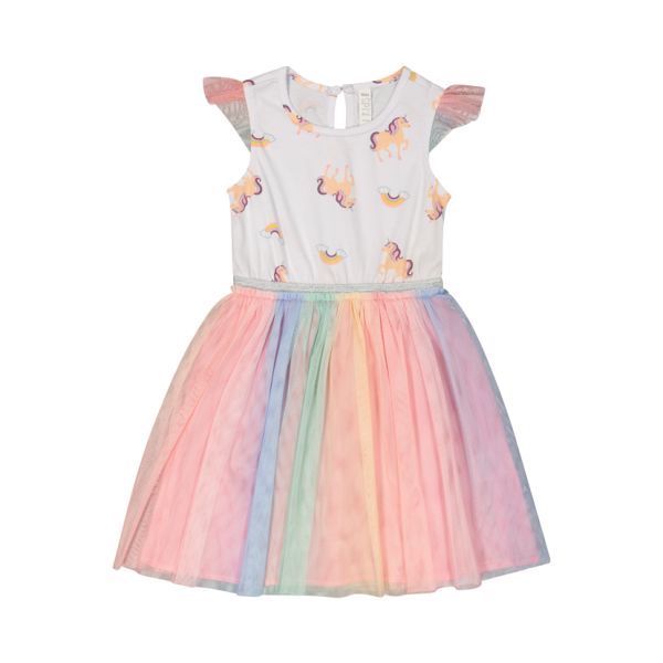 Younger Girl Unicorn Mesh Dress Pick n Pay Clothing
